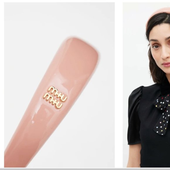 95% NEW MIUMIU HEADBAND, SUPER CUTE, STILL IN PACKAGING - Picture 4 of 10